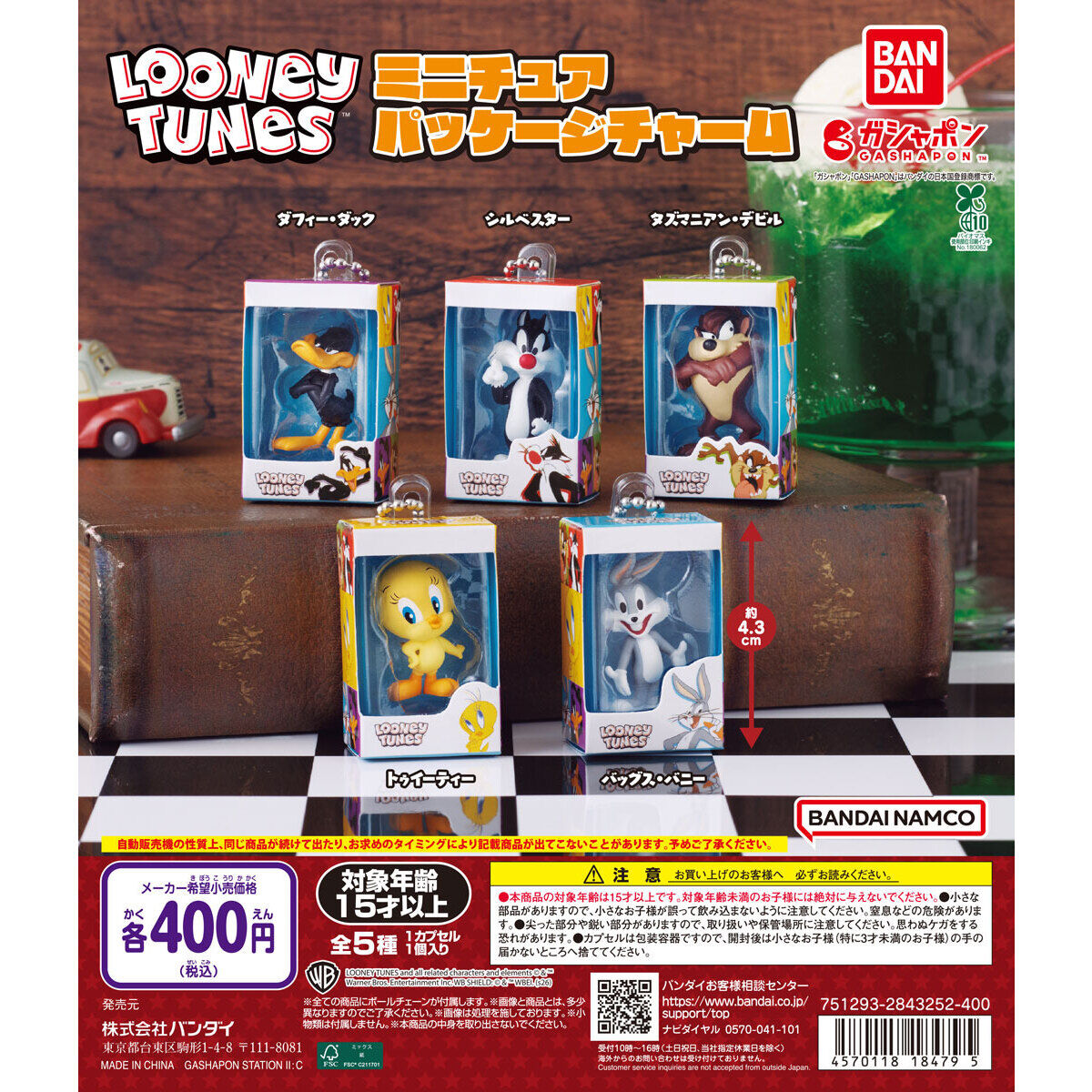 LOONEY TUNES ミニチュアパッケージチャーム